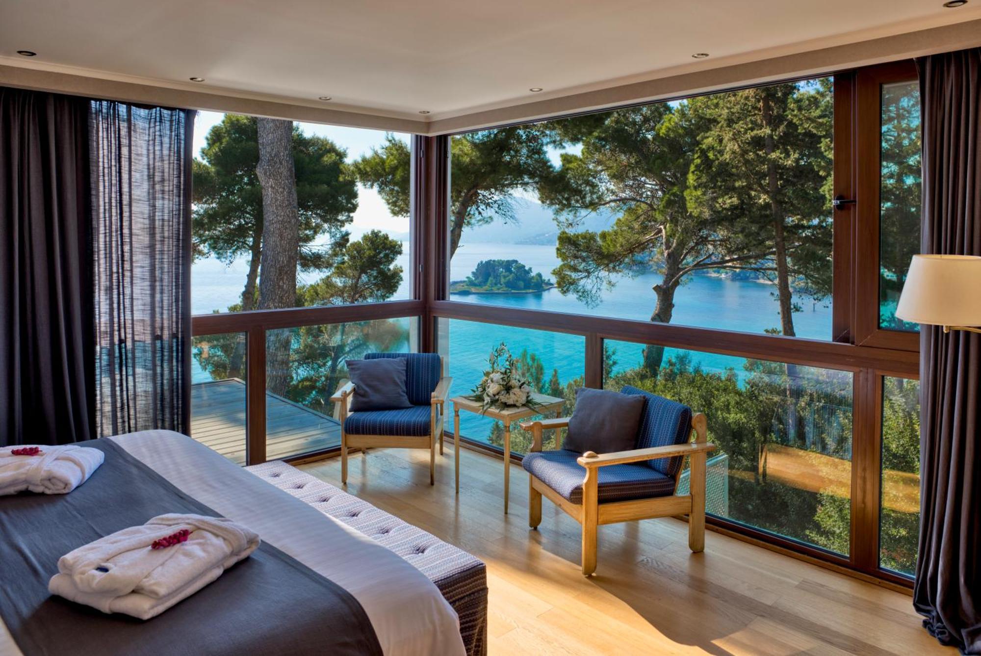 Corfu Holiday Palace Perama (Corfu) Exterior foto A room at the hotel